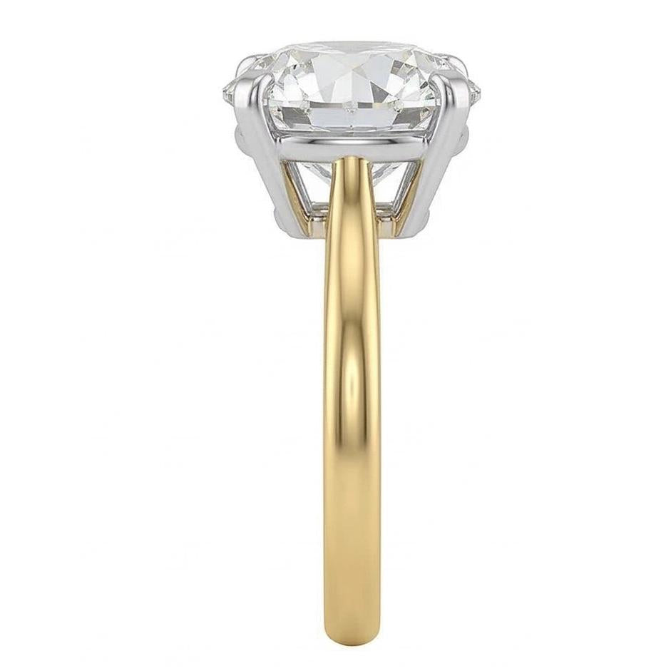 Radioso Diamante Anello Solitario 2 carati – vista laterale