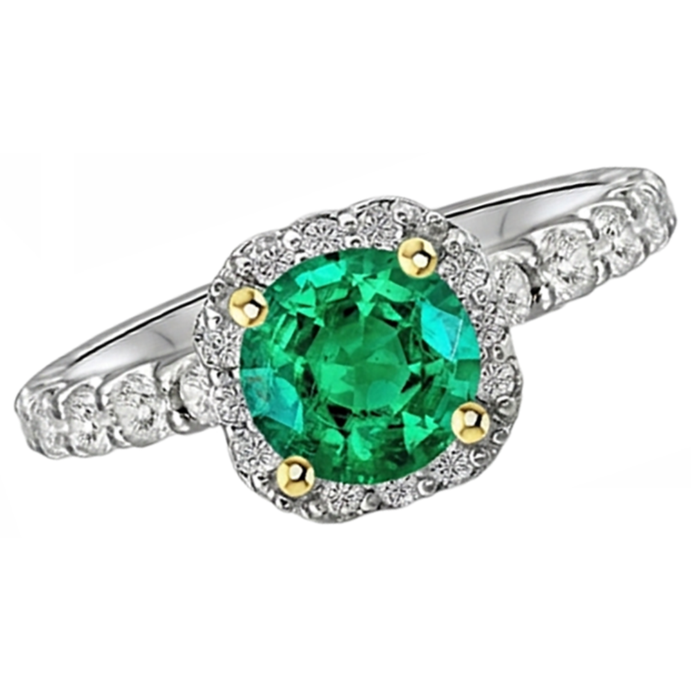 Brillante Anello con Gemma 3 carati – vista laterale