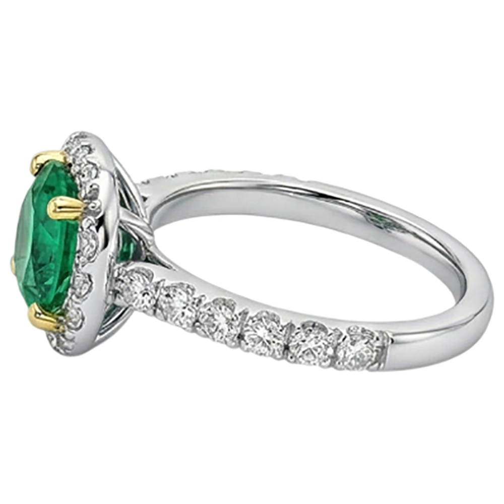 Brillante Anello con Gemma 3 carati – vista angolare