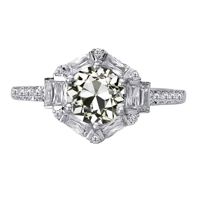 Diamante Fine Anello Halo – vista principale