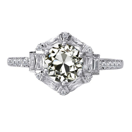 Diamante Fine Anello Halo – vista principale