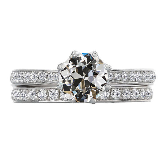 Brillante Anello di Proposta 3,50 carati Oro Bianco 14K – vista principale