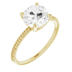 Anello Monopietra Oro Giallo 14K con Brillante – 2,50 carati