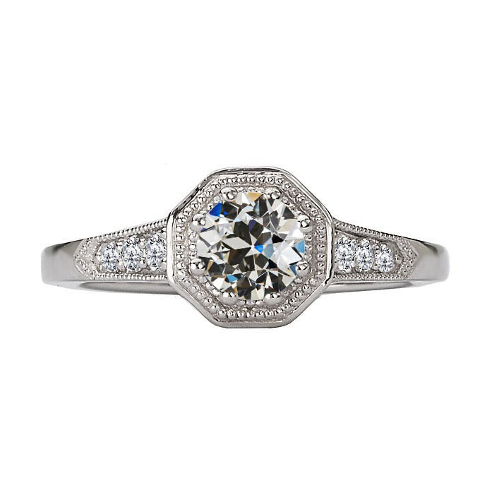 Brillante Anello di Proposta 2 carati Oro Bianco 14K – vista principale
