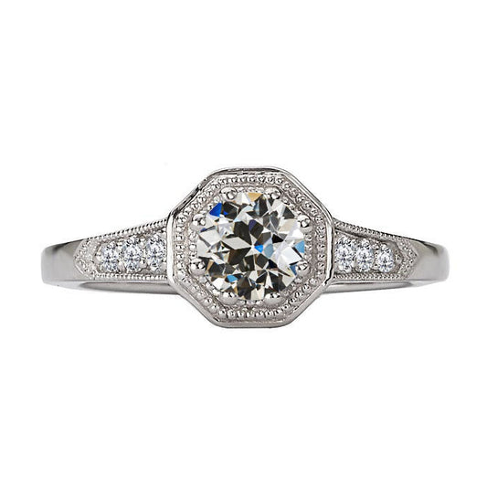 Brillante Anello di Proposta 2 carati Oro Bianco 14K – vista principale