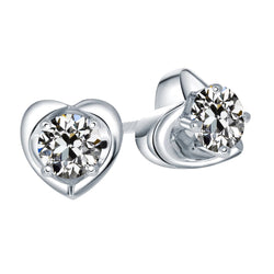 Orecchini Oro Bianco 14K – Diamante Fine Taglio Old Mine 2 carati