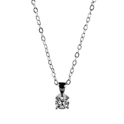 Diamante Fine Collana Pendente 1 carati G/VS1 – Oro Bianco 14K
