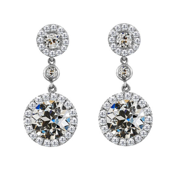 Brillante Orecchini 1 carati Oro Bianco 14K – vista principale