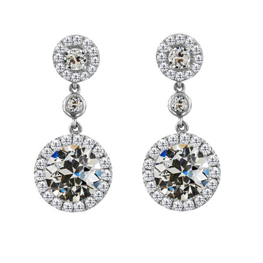 Brillante Orecchini 1 carati Oro Bianco 14K – vista principale