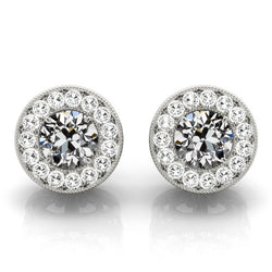 Diamante Fine Orecchini 1,50 carati – Oro 14 Carati Bianco