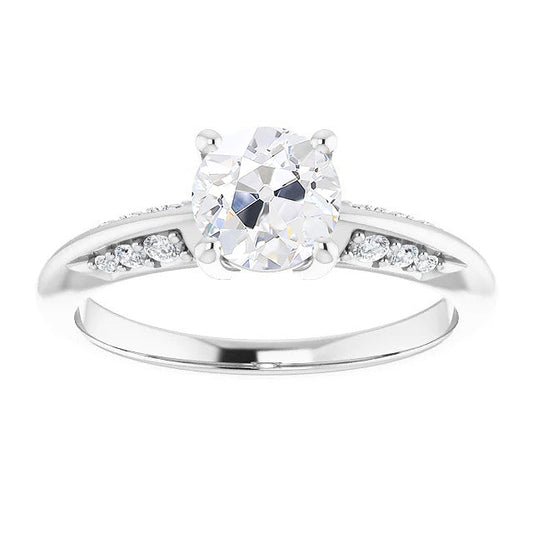 Di lusso Brillante Anello Solitario con Accenti 3,25 carati – vista principale