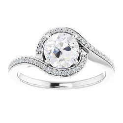 Squisito Diamante Fine Anello di Fidanzamento Halo 4,75 carati