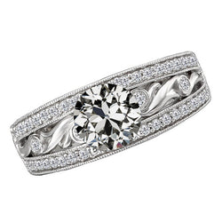 Diamante Vintage Anniversary Ring – 4,50 carati in Oro Bianco 14K