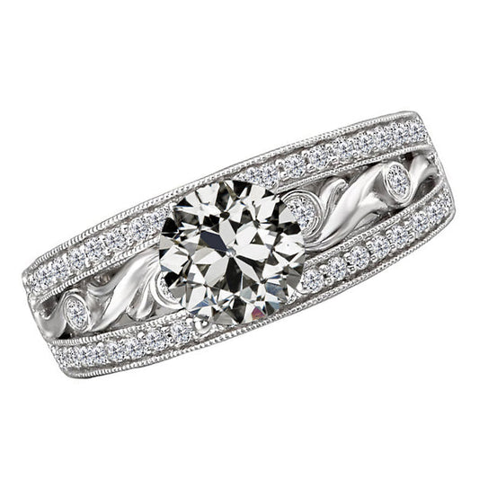Anniversary Ring Oro Bianco 14K con Diamante – vista principale