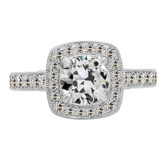Brillante Anello con Pavé Halo – vista principale