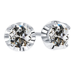 Diamante Orecchini Pendenti – Old European 2,50 carati Oro 14