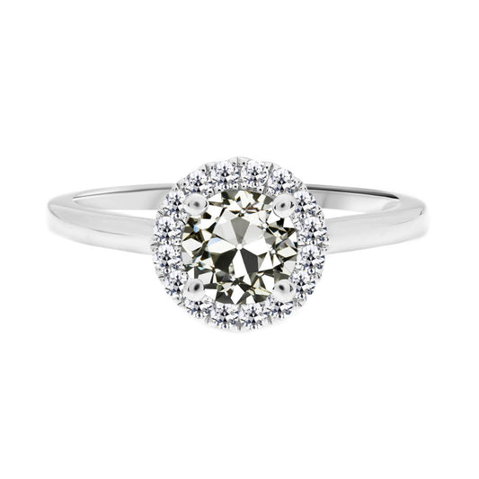 Diamante Fine Anello con Pavé Halo – vista principale