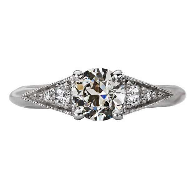 Diamante Anello Nuziale 2 carati Oro Bianco 14K – vista principale