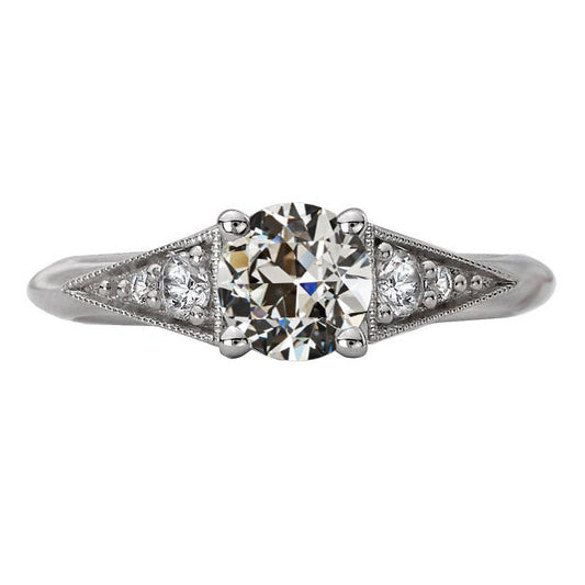 Diamante Anello Nuziale 2 carati Oro Bianco 14K – vista principale