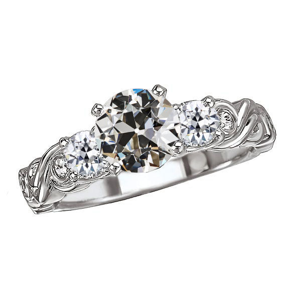 Diamante Anniversary Ring 2 carati Oro 14 Carati Bianco – vista principale