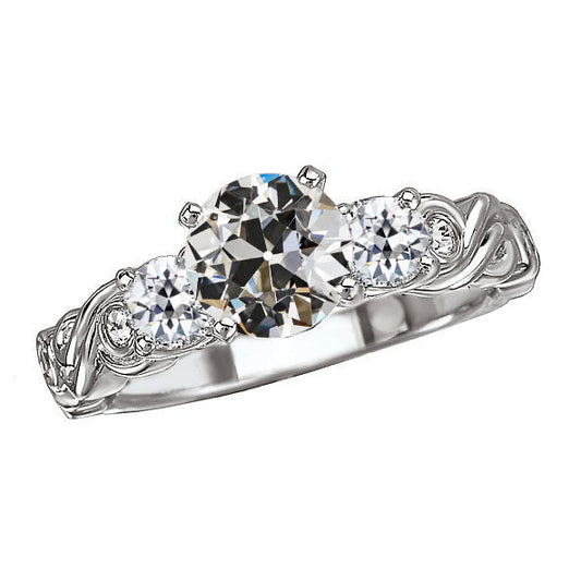Diamante Anniversary Ring 2 carati Oro 14 Carati Bianco – vista principale
