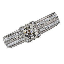 Brillante Anniversary Ring con Diamante Taglio Old Mine – 3,50