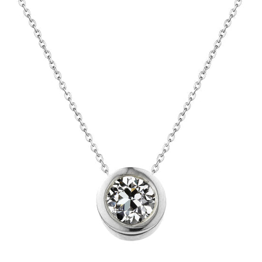 Artigianale Diamante Fine Collana Pendente 1 carati – vista principale