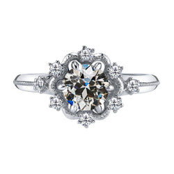 Diamante Anello di Fidanzamento 2,50 carati – Oro Bianco 14K