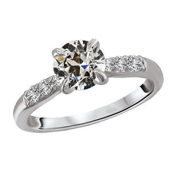 Brillante Anniversary Ring – Oro 14 Carati Bianco 3 carati
