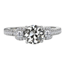 Pavé Anniversary Ring – Brillante 2 carati Oro 14 Carati Bianco