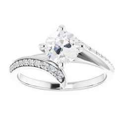 3,50 carati Diamante Anniversary Ring in Oro 14 Carati Bianco