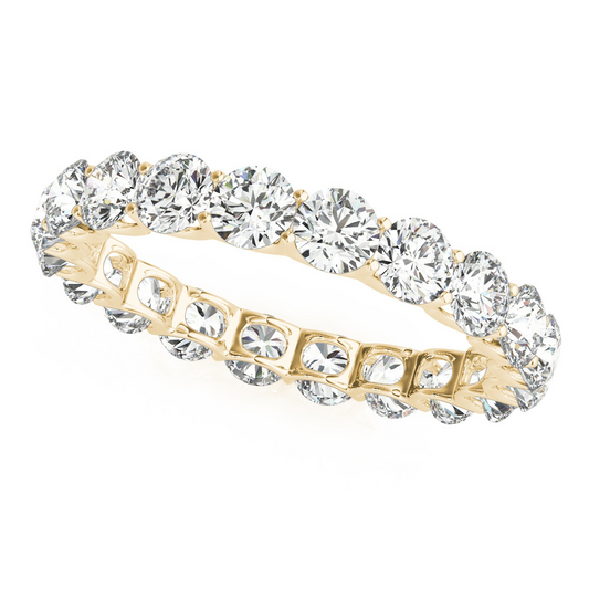 Diamante Fine Eternity Band 3 carati Oro Giallo 14K – vista principale