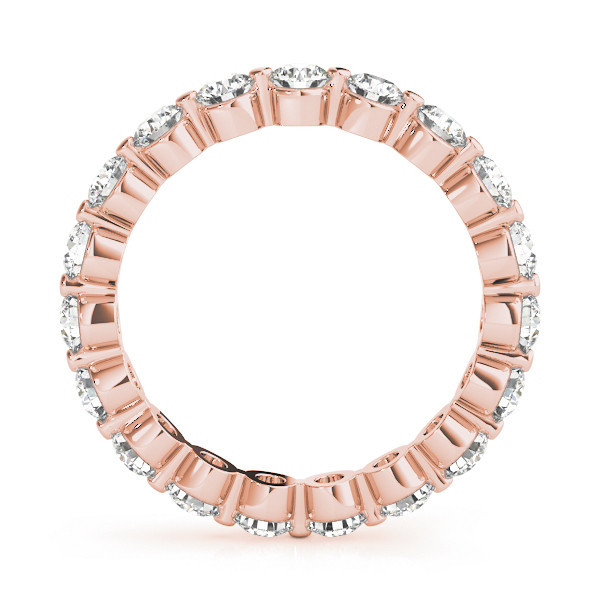 Artigianale Diamante Fine Eternity Band 0,15 carati – vista frontale