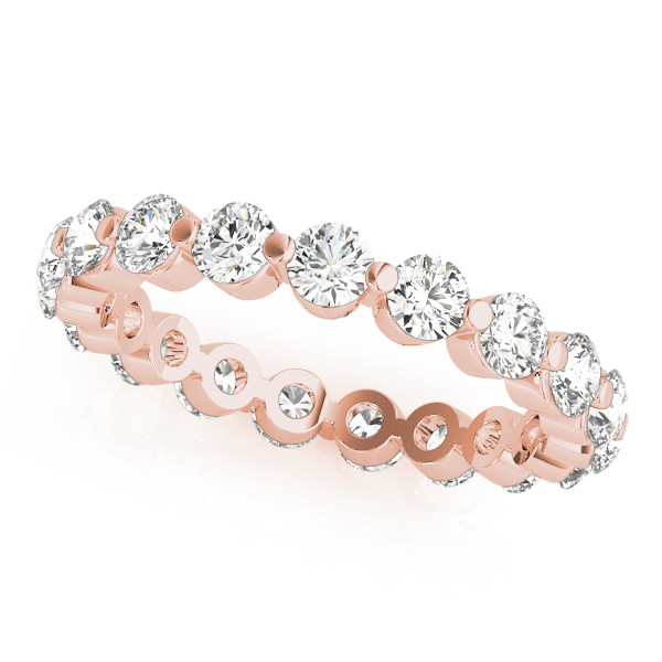 Diamante Fine Eternity Band 0,15-carati Oro 14 Carati Rosa – vista principale