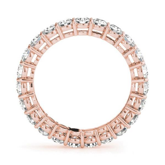 Brillante Eternity Band 4,5-carati Oro Rosa 14K – vista frontale