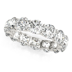 Oro Bianco 14K Diamante Eternity Band – 5,60-carati Taglio