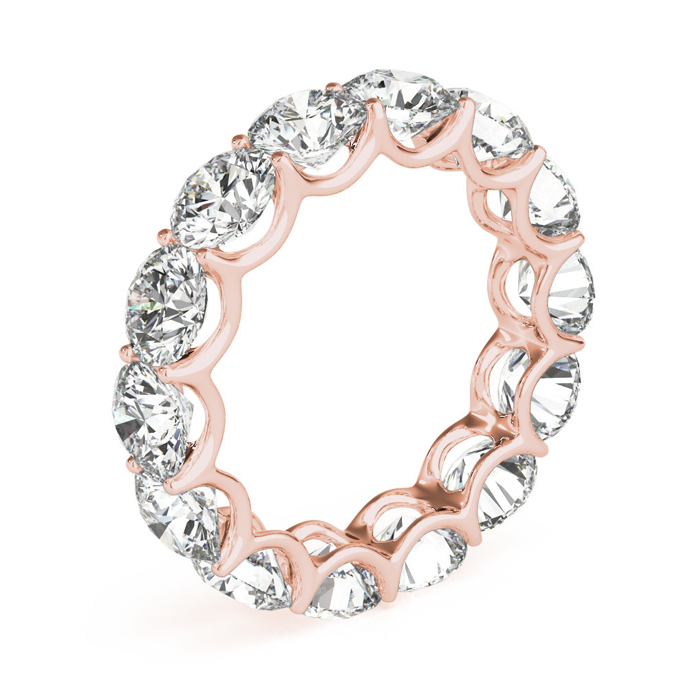 Fatto a mano Diamante Eternity Band 7 carati – vista angolare