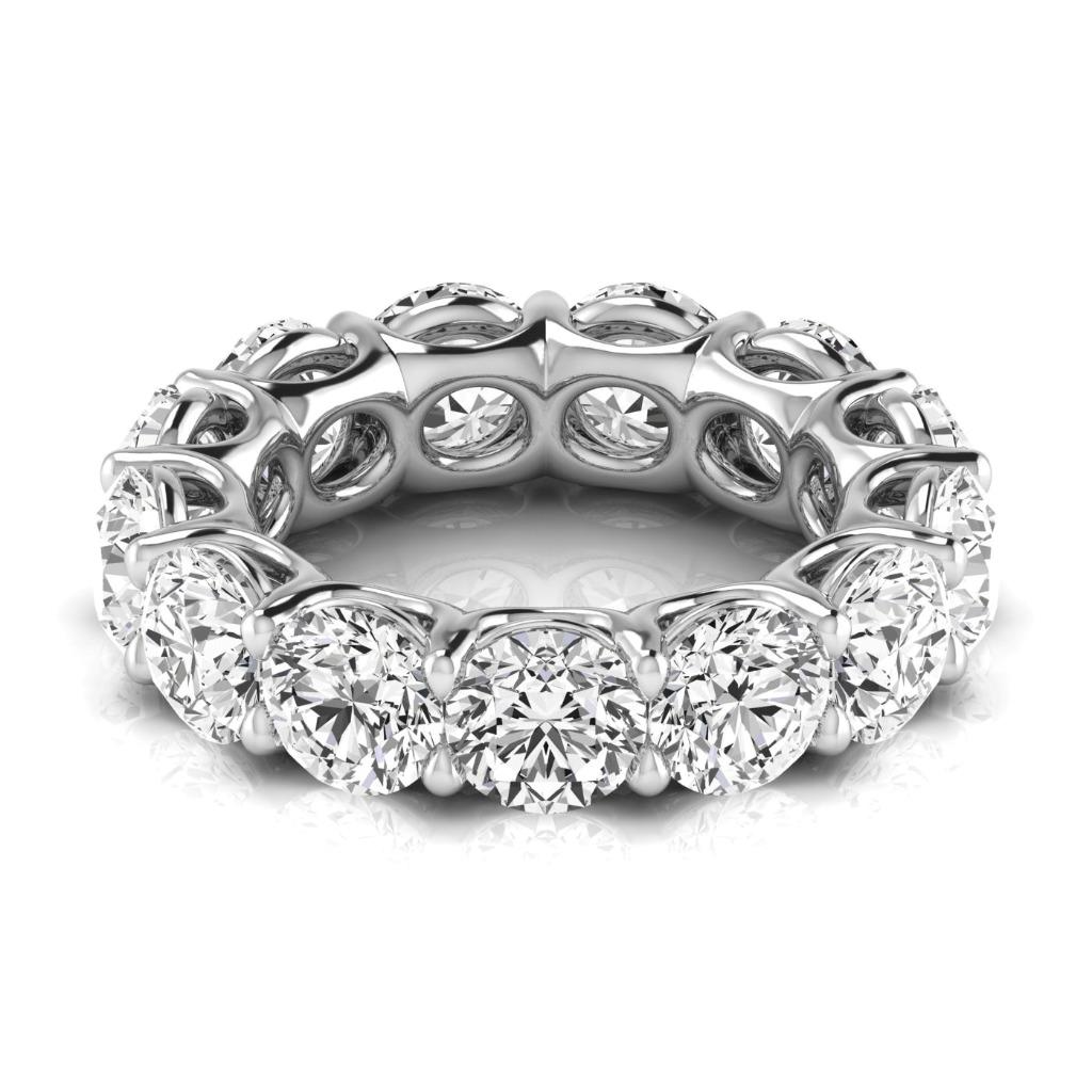 Diamante Fine Eternity Band 0,75 carati Oro Bianco 14K – vista frontale