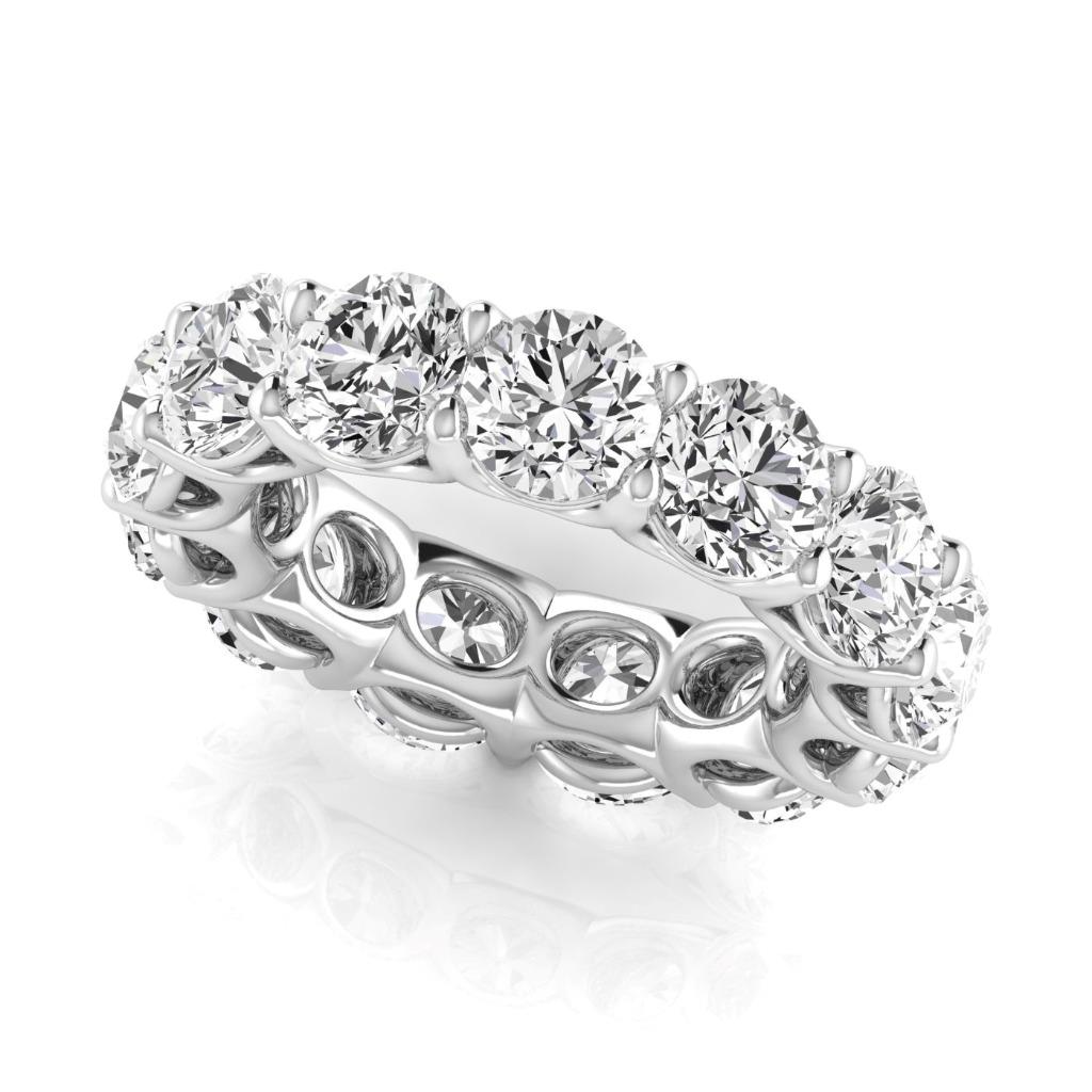 Diamante Fine Eternity Band 0,75-carati Oro Bianco 14K – vista laterale