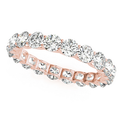 Eternity Band Oro Rosa 14K con Brillante – 0,15 carati
