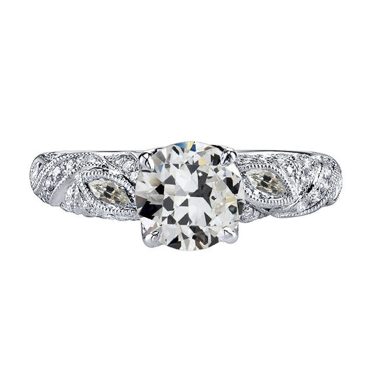 Brillante Anello di Proposta 2 carati Oro 14 Carati Bianco – vista principale
