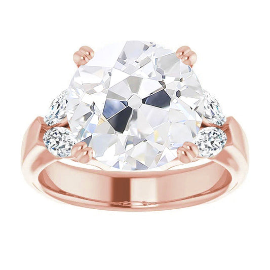 Anello di Proposta Oro Rosa 14K con Brillante – vista principale