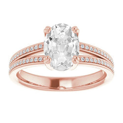 Brillante Gambo Diviso Anniversary Ring 7,75 carati in Oro Rosa