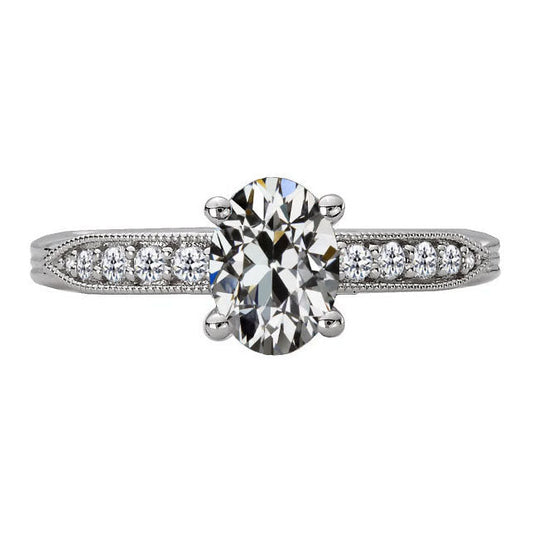 Diamante Anniversary Ring 3-carati Oro 14 Carati Bianco – vista principale
