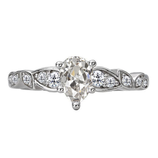 Brillante Anello di Proposta 3,50 carati Oro Bianco 14K – vista principale