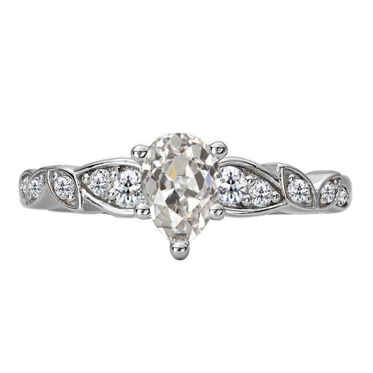 Brillante Anello di Proposta 3,50 carati Oro Bianco 14K – vista principale