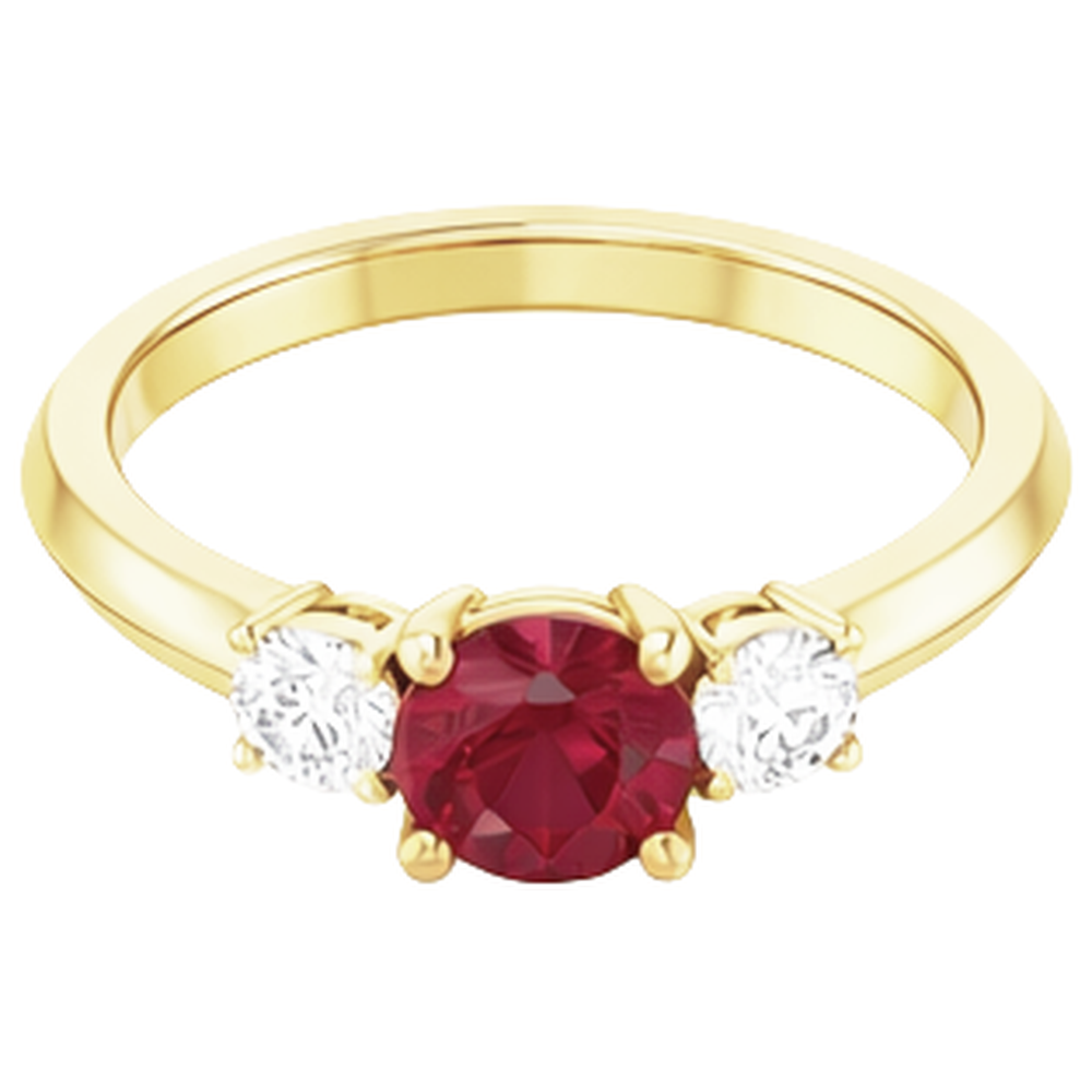 Rubino da 1,25 carati con anello solitario in oro giallo 14K