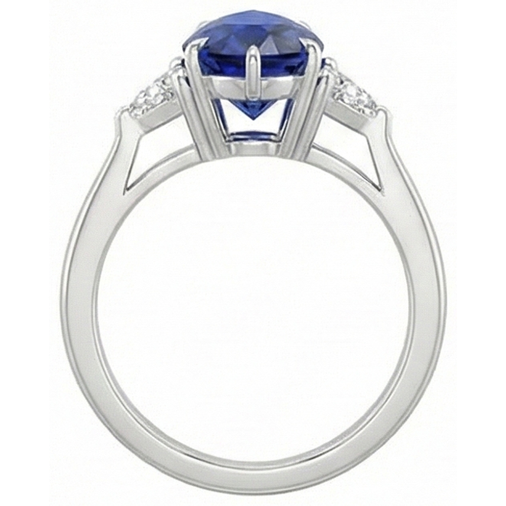 Scuro Blu Zaffiro Anello
