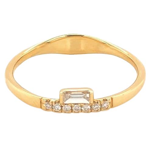 Set Di Punte A Fascia Con Vero Diamanti 0.71 Carati Da Donna In Oro Giallo 14K Nuovo