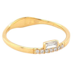 Set Di Punte A Fascia Con Vero Diamanti 0.71 Carati Da Donna In Oro Giallo 14K Nuovo